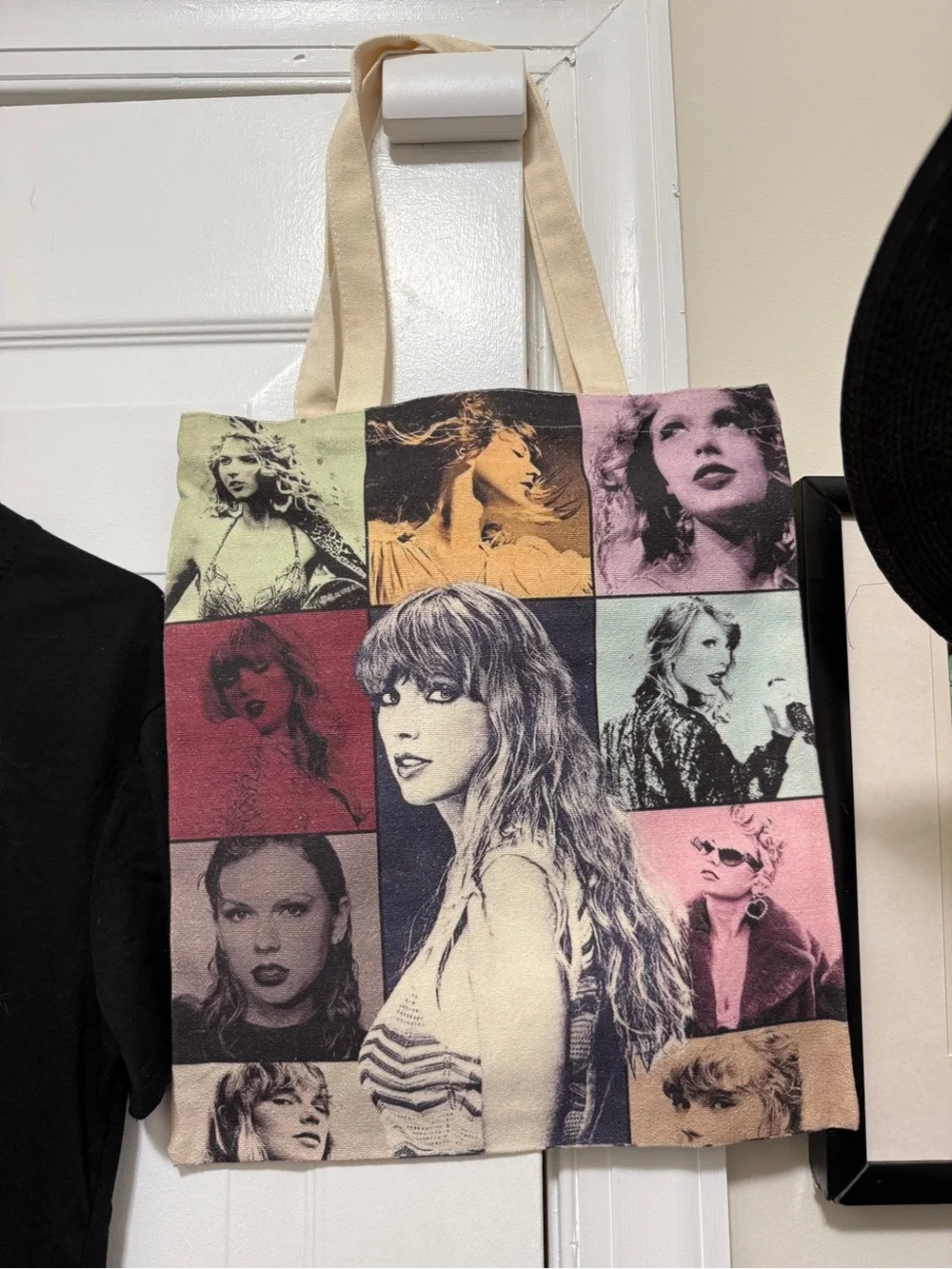 Taylor Swift Multicolor Photo Grid Tee with matching bag new never used